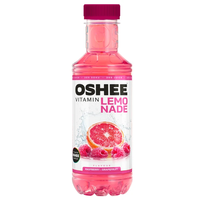 OSHEE Vitamin Lemonade malina - grejpfrut 555 ml