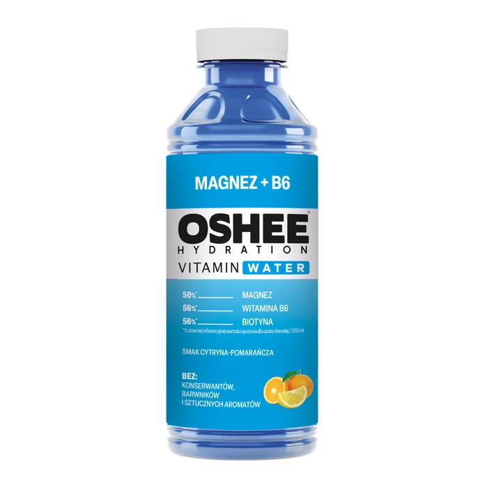 OSHEE Vitamin Water magnez + B6 cytryna - pomarańcza 555 ml