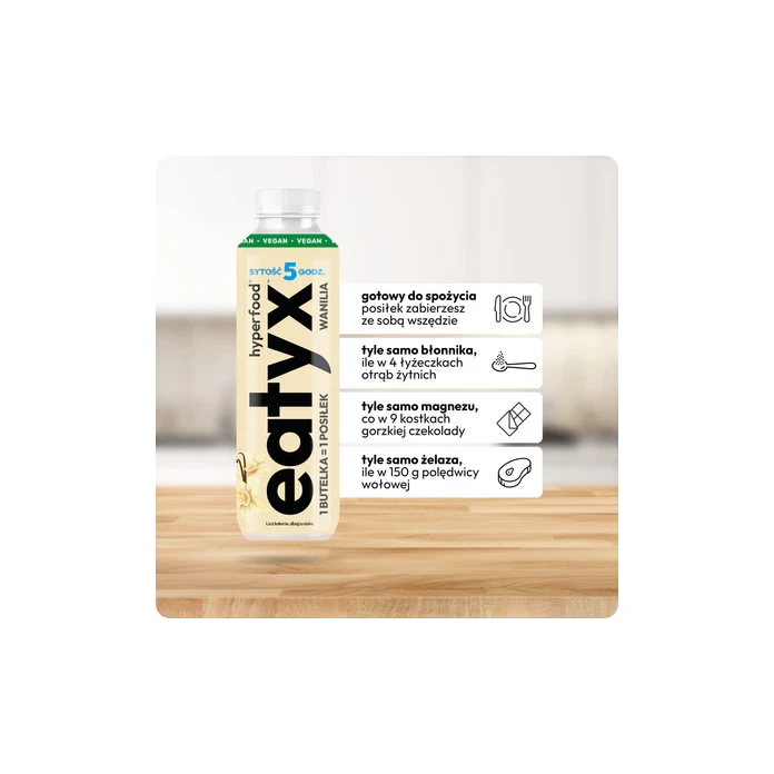 EATYX zbilansowany pełnowartościowy posiłek gotowy do spożycia wanilia 500 ml
