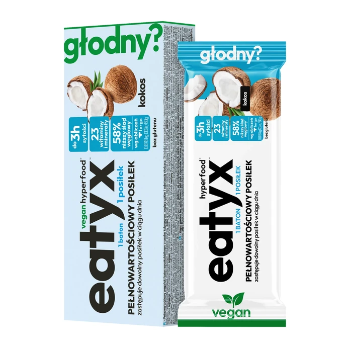 EATYX pełnowartościowy posiłek w formie batona kokos 60g