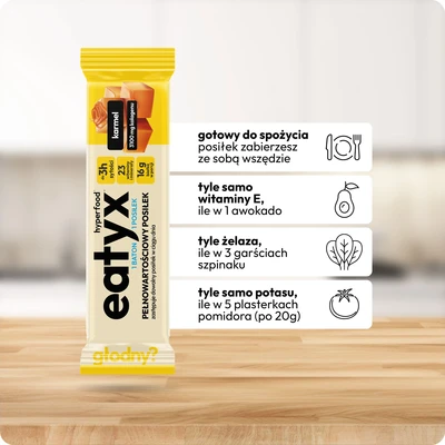 EATYX pełnowartościowy posiłek w formie batona karmel 60g