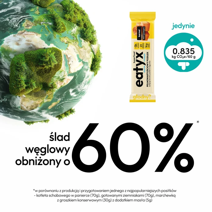 EATYX pełnowartościowy posiłek w formie batona karmel 60g