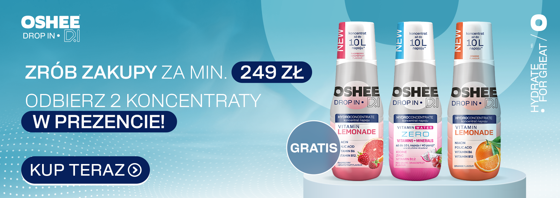OSHEE koncentrat gratis dla zamówień powyżej 249 zł