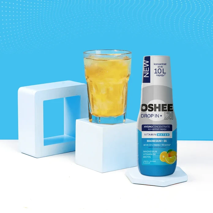  OSHEE Drop In Hydrokoncentrat magnez + B6 500 ml pomarańcza - cytryna