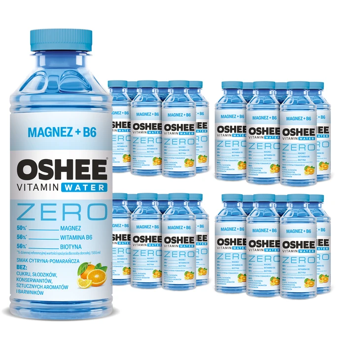[Zestaw] OSHEE ZERO Vitamin Water magnez + B6 555 ml