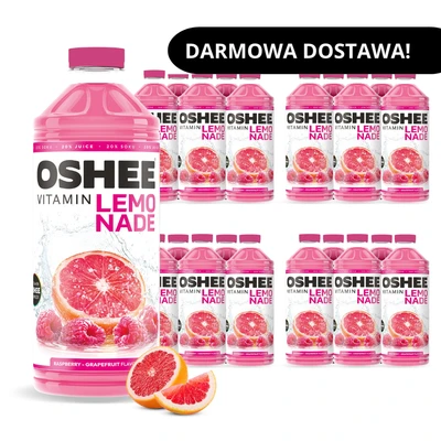 24x OSHEE Vitamin Lemonade Malina + Grejpfrut 1100 ml