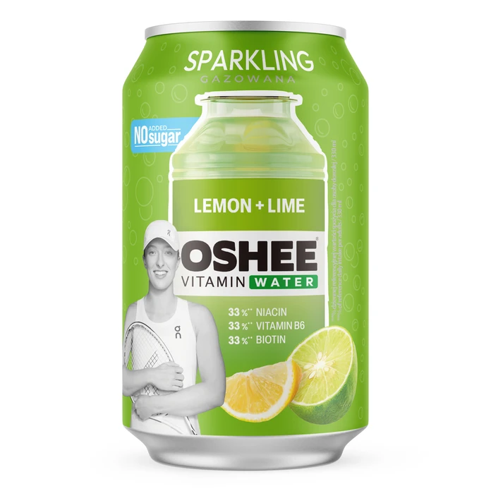 OSHEE Vitamin Water Sparkling cytryna limonka 330 ml