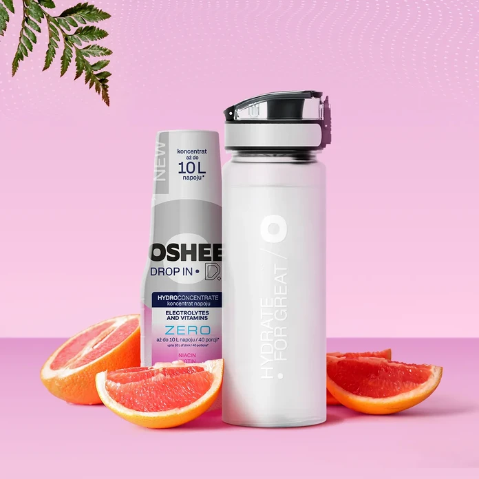  OSHEE Drop In ZERO Hydrokoncentrat elektrolity i witaminy 500 ml grejpfrut