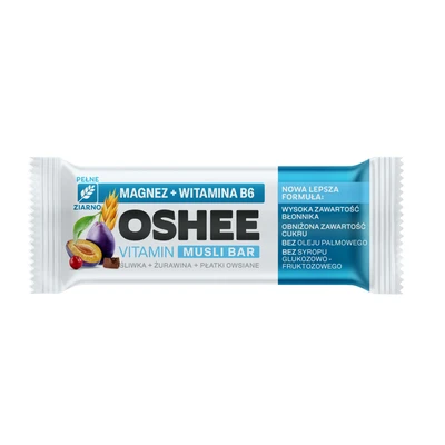 OSHEE musli bar śliwka żurawina 40 g