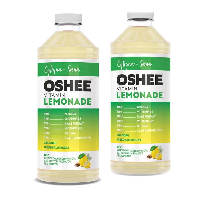 24x OSHEE Vitamin Lemonade Cytryna + Sosna 1100 ml