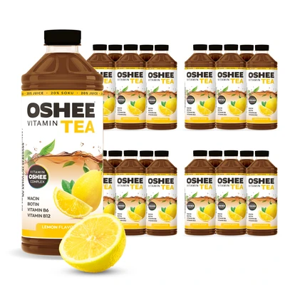 24x OSHEE Vitamin Black Tea cytryna 1100 ml
