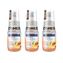 3x OSHEE Drop In ZERO Vitamin Tea brzoskwinia 500 ml