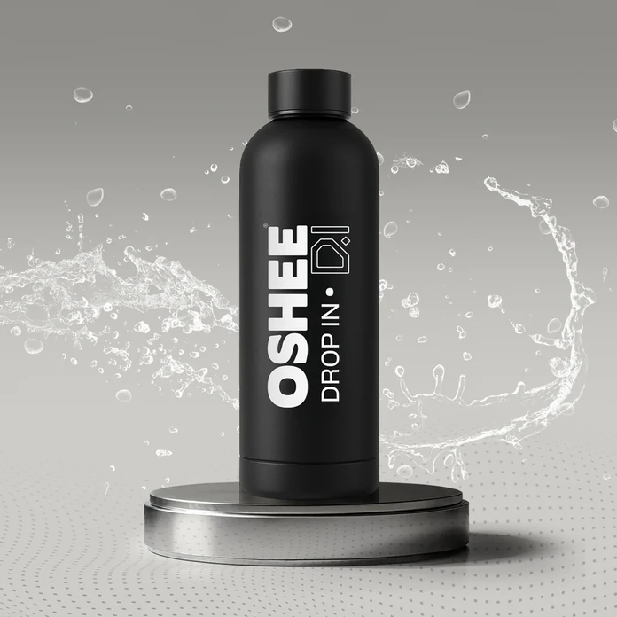 Bidon stalowy czarny 500 ml