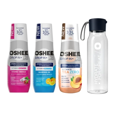 Hydration Starter Pack - MIX 3 + Bidon tritanowy 550 ml DROP IN