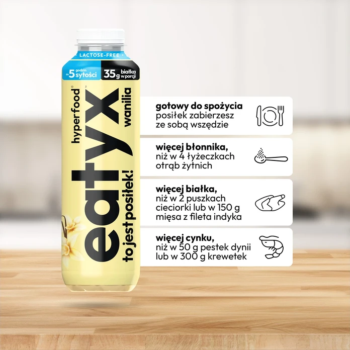 EATYX pełnowartościowy posiłek wanilia lactose free 500 ml
