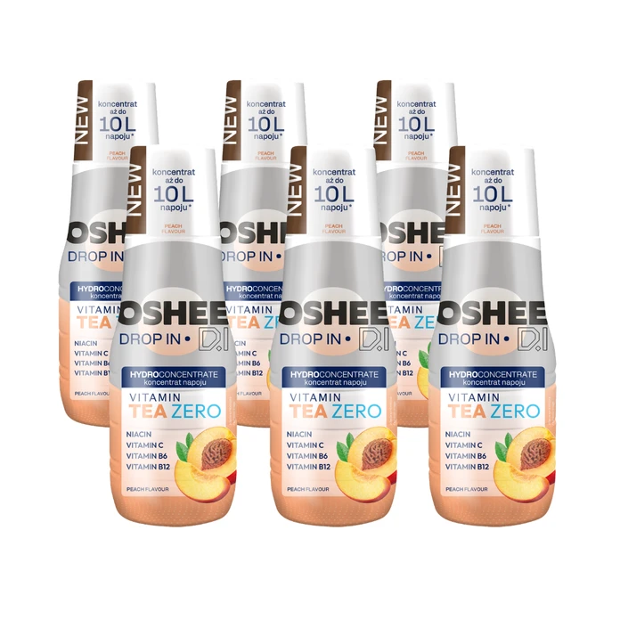 [Zestaw] OSHEE Drop In ZERO Vitamin Tea brzoskwinia 500 ml