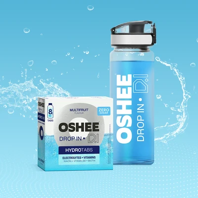 OSHEE DROP in Hydrotabs Electrolytes + Vitamins Multifruit 8 Tabs