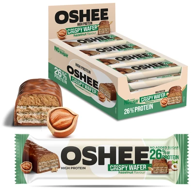 [Zestaw] OSHEE Crispy bar chrupiący baton proteinowy orzech 37 g
