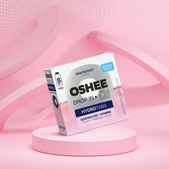 OSHEE Drop in Hydrotabs Electrolytes + Vitamins Grapefruit 8 tabs