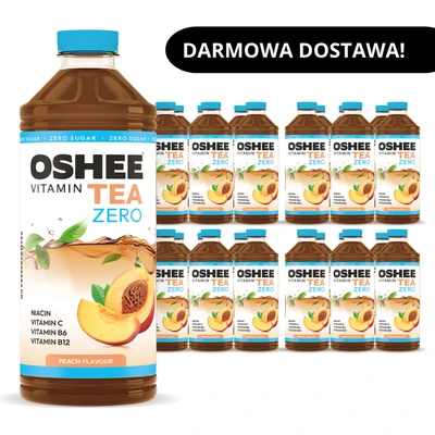 24x OSHEE Vitamin Tea ZERO brzoskwinia 1100ml