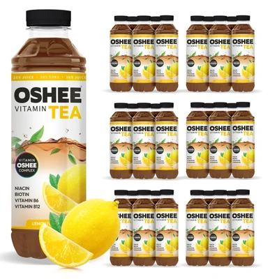 30x OSHEE Vitamin Black Tea cytryna 555 ml