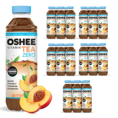 30x OSHEE ZERO Vitamin Tea brzoskwinia 555 ml