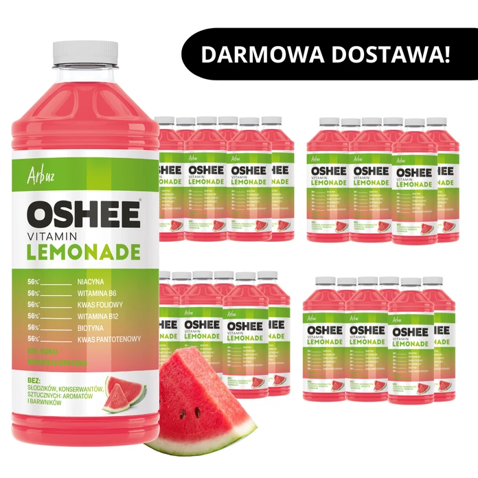 24x OSHEE Vitamin Lemonade Arbuz 1100 ml