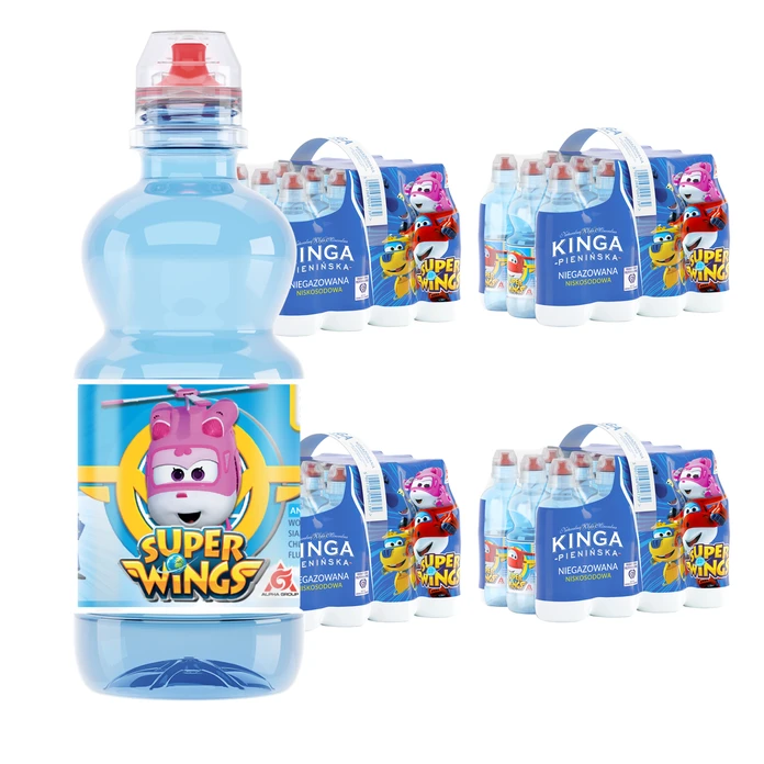 48x Kinga Pienińska woda mineralna SUPER WINGS niegazowana 0,33 l