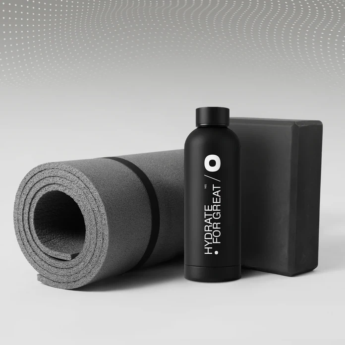 Bidon stalowy czarny 500 ml