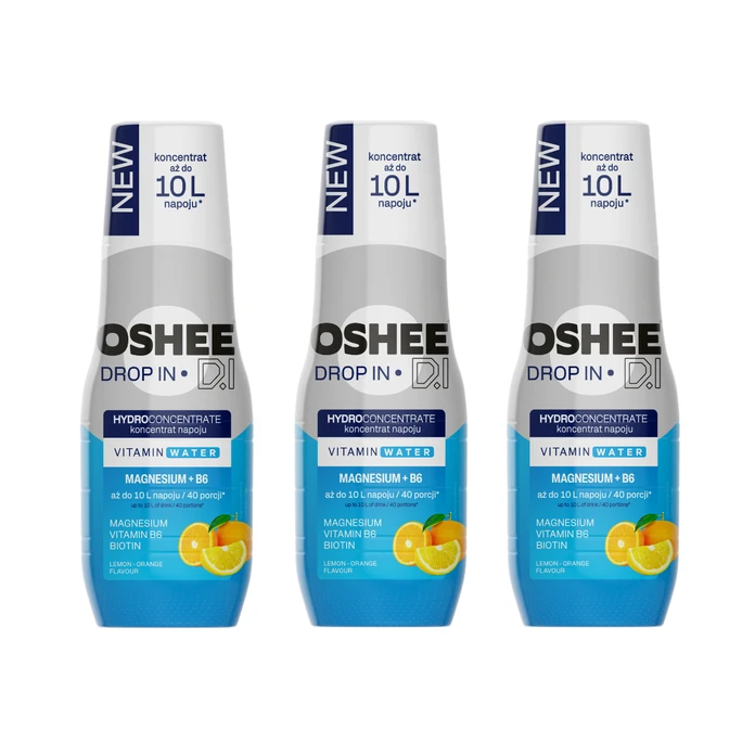 [Zestaw] OSHEE Drop In Hydrokoncentrat magnez + B6 500 ml pomarańcza - cytryna