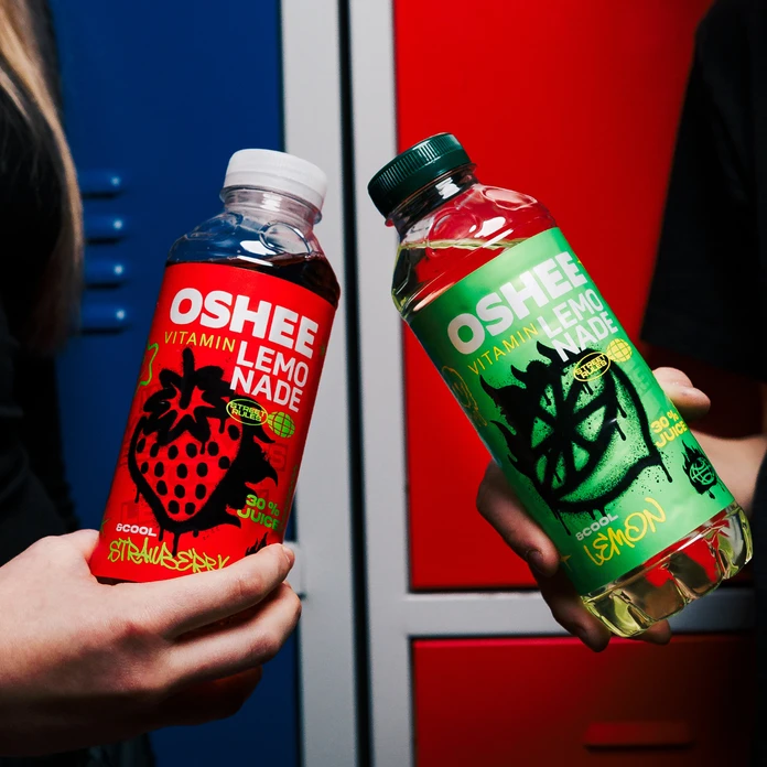 OSHEE Vitamin Lemonade S-COOL truskawka 555 ml