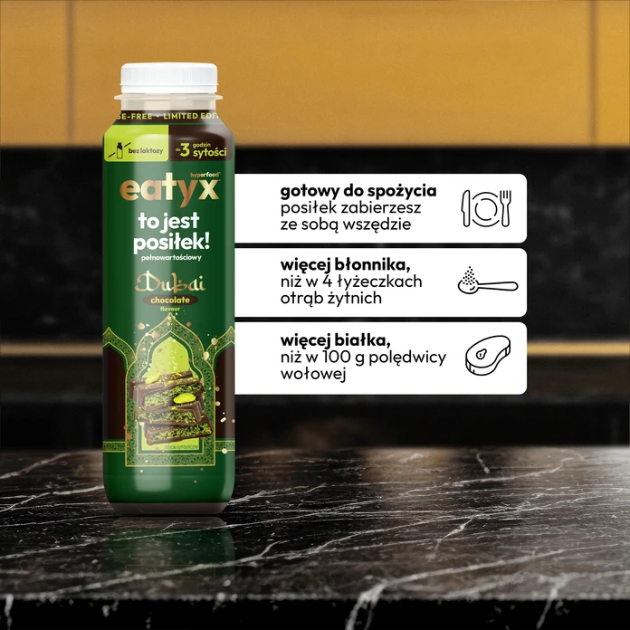 EATYX Pełnowartościowy posiłek gotowy do spozycia dubajska czekolada lactose free 300 ml