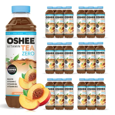 30x OSHEE ZERO Vitamin Tea brzoskwinia 555 ml