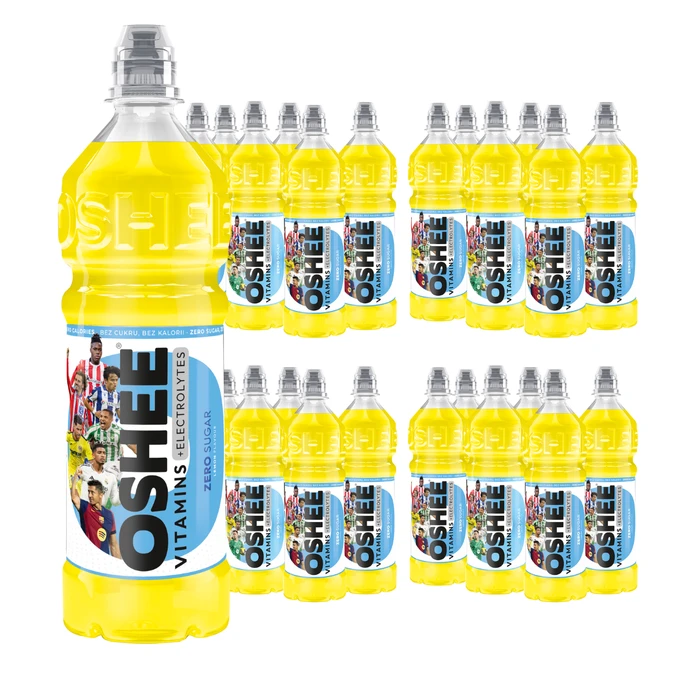 24x OSHEE ZERO Sports Drink cytryna 750 ml