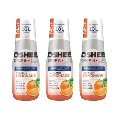 3x OSHEE Drop In Lemonade pomarańcza 500 ml