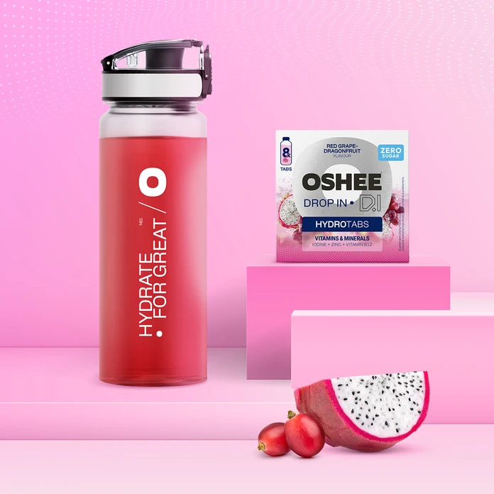 OSHEE Drop in Hydrotabs Vitamin Water Vitamins + Minerals 8 Tabs