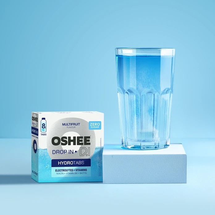 OSHEE DROP in Hydrotabs Electrolytes + Vitamins Multifruit 8 Tabs