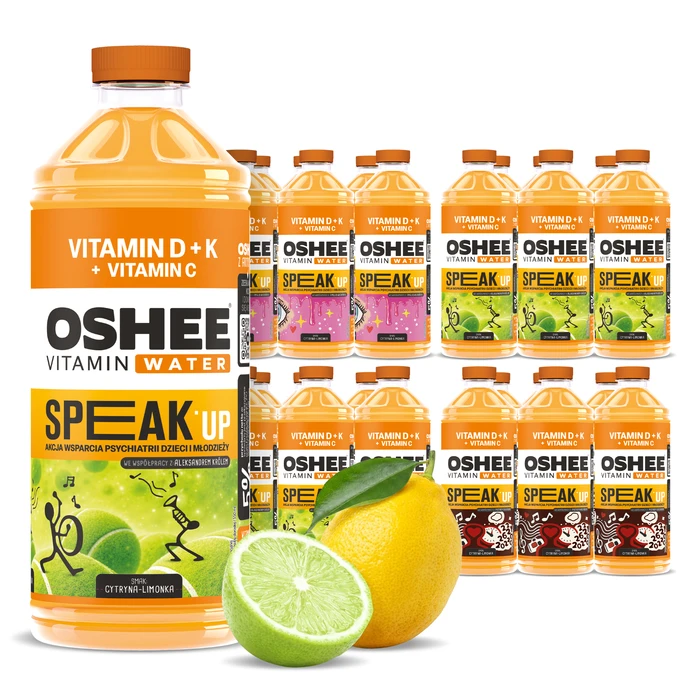24x OSHEE Vitamin Water D + K 1100 ml