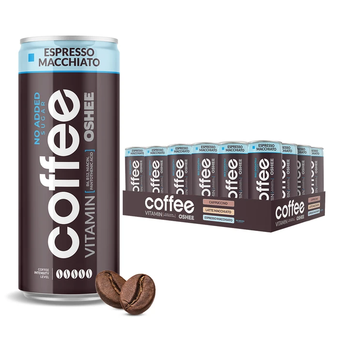 24x OSHEE Vitamin Coffee Espresso Macchiato ZERO 250 ml