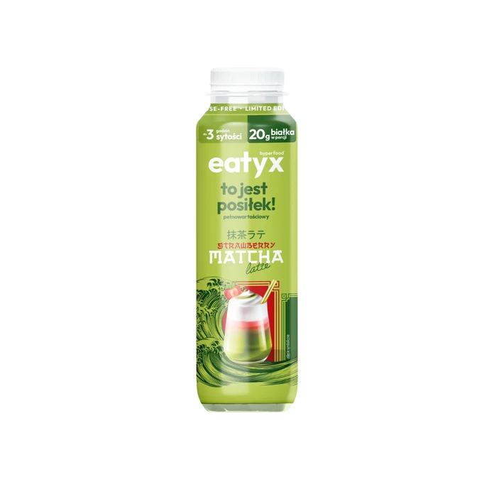 EATYX posiłek gotowy do spożycia strawberry matcha lactose free 300 ml