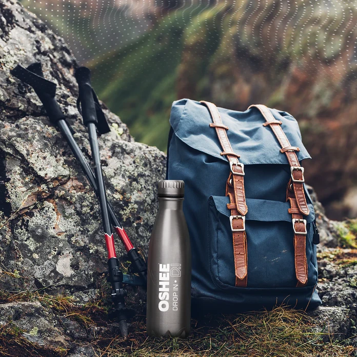 Bidon stalowy tytan 500 ml