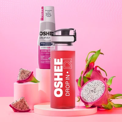 [Zestaw] OSHEE Drop In Hydrokoncentrat Witaminy i minerały 500 ml czerwone winogrono - smoczy owoc