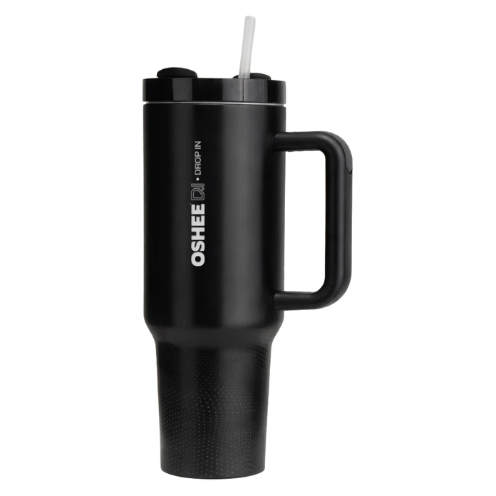 Butelka termiczna OSHEE DROP IN HydraGrip czarna 1200 ml