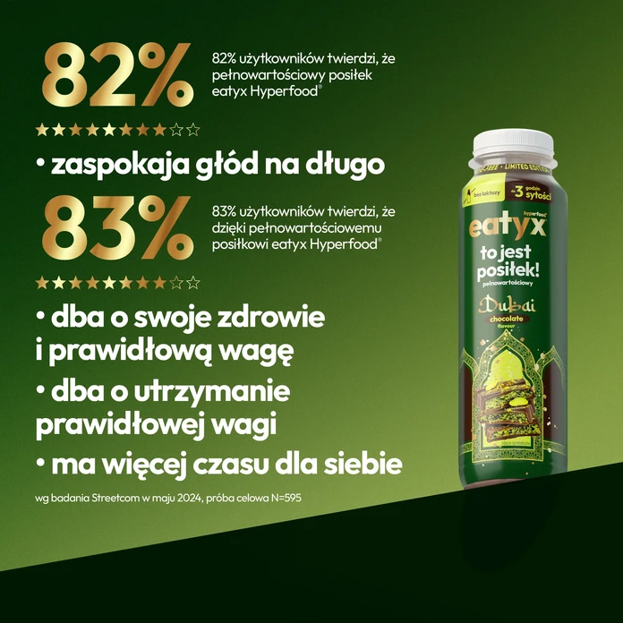 EATYX Pełnowartościowy posiłek gotowy do spozycia dubajska czekolada lactose free 300 ml
