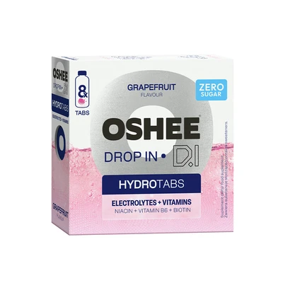 OSHEE Drop in Hydrotabs Electrolytes + Vitamins Grapefruit 8 tabs