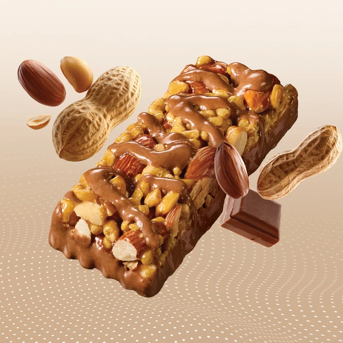 OSHEE Wholenut baton z całymi orzechami masło orzechowe czekolada 40 g