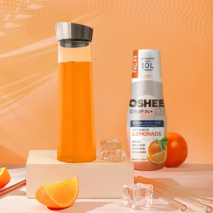 6x OSHEE Drop In Lemonade pomarańcza 500 ml