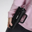 Butelka termiczna OSHEE DROP IN HydraGrip czarna 1200 ml