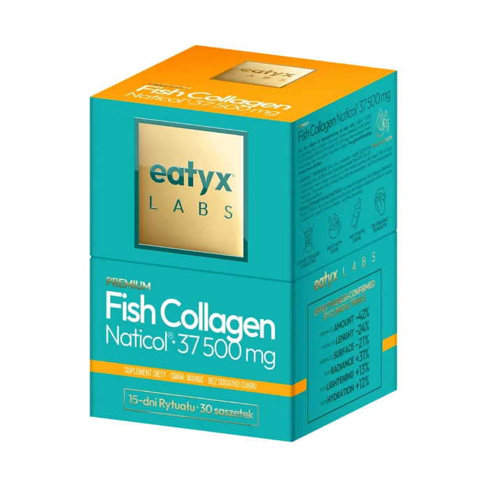 eatyx LABS Collagen rybi Naticol 37 500 mg mango 30 saszetek 75 g