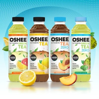 36x OSHEE Vitamin Tea 555 ml Twój zestaw